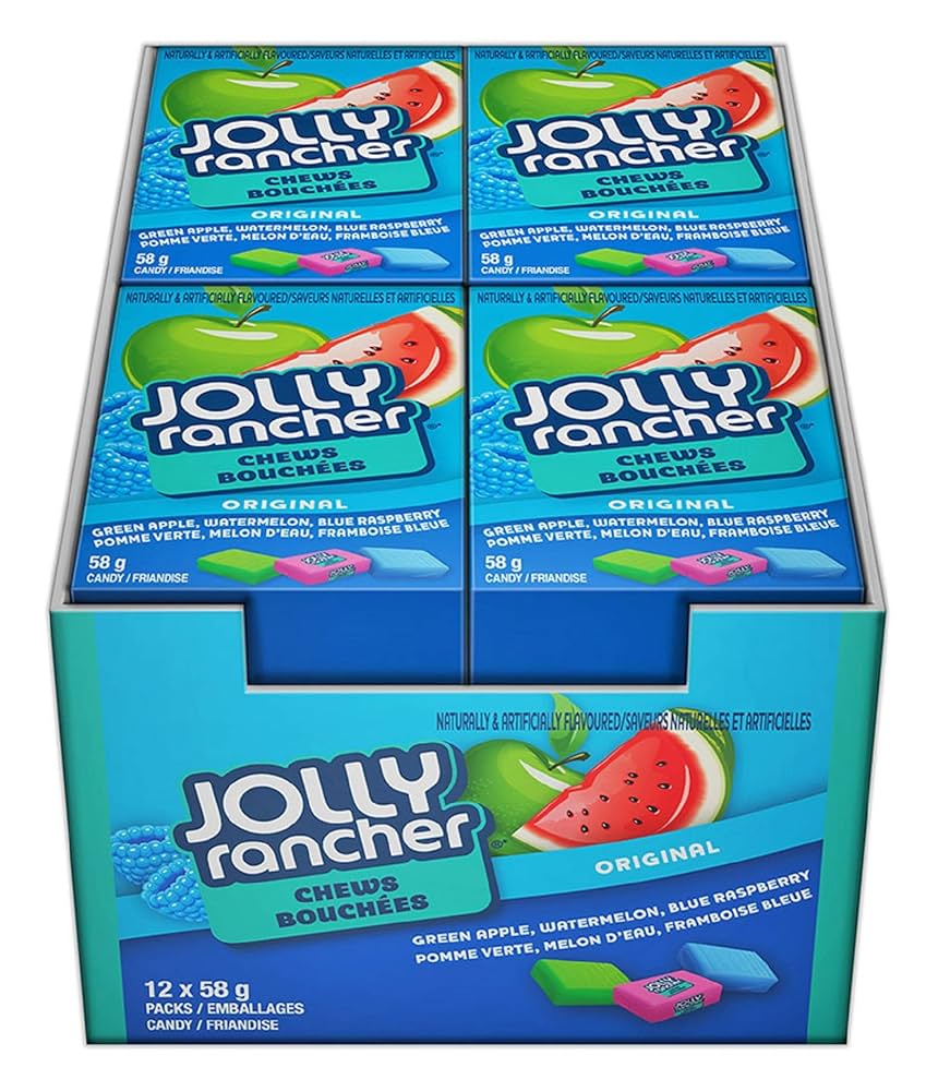Jolly Rancher Chews Original Candy 58g - 12ct (Canada)