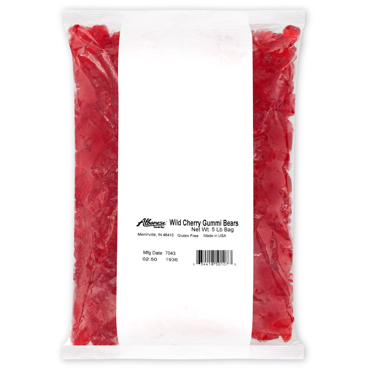 Albanese Wild Cherry Gummi Bears 5lb