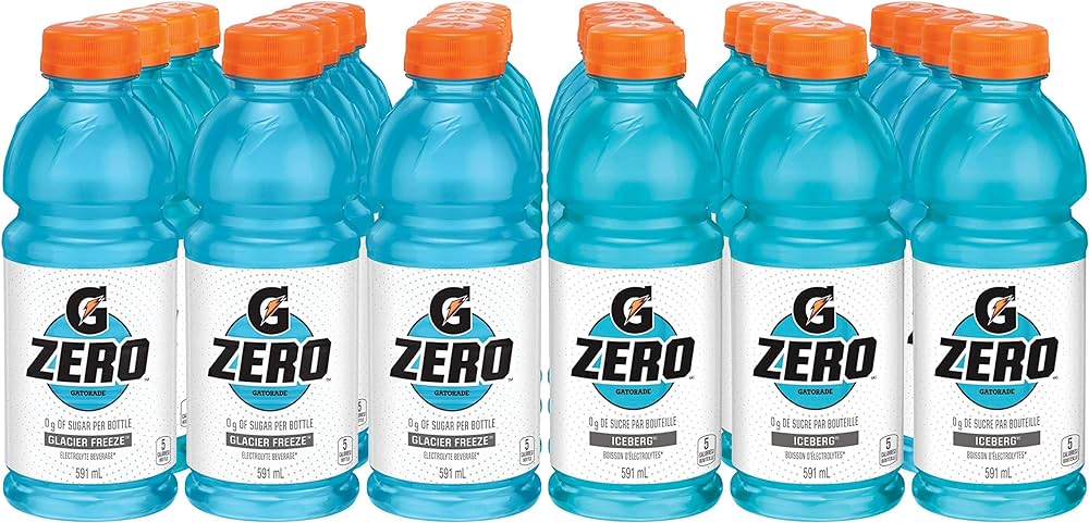Gatorade G Glacier Freeze Zero 591Ml - 24 Pack