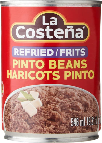 La Costena Refried Pinto Beans 546ml - Case of 12