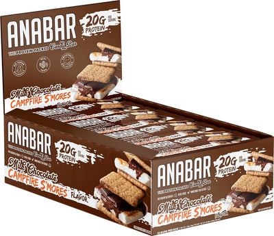 Anabar Protein Bar Milk Chocolate Campfire Smores 65g - Box of 12