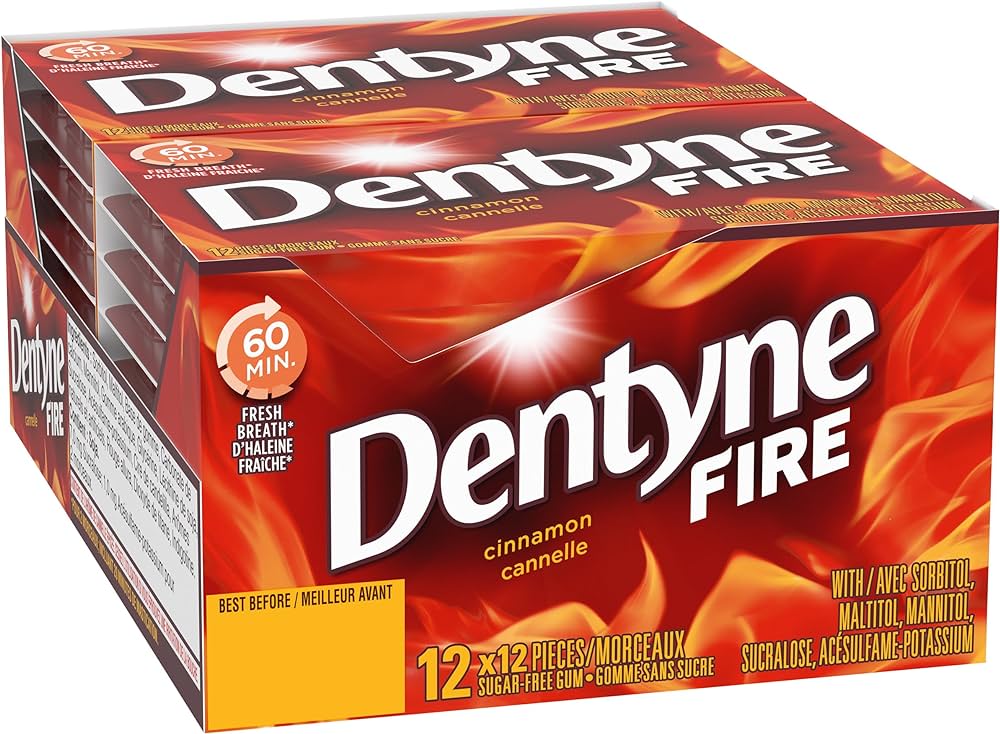 Dentyne Fire Cinnamon Gum - 12ct (Canada)