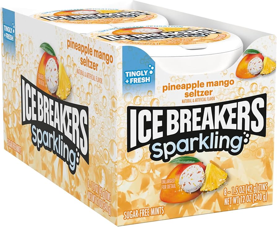 Ice Breakers Pineapple Mango Seltzer Tins - 8ct