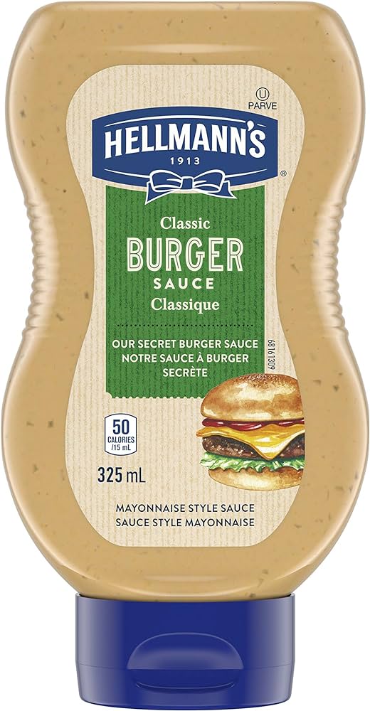 Hellmann’s Classic Burger Sauce 325ml (Case of 12)
