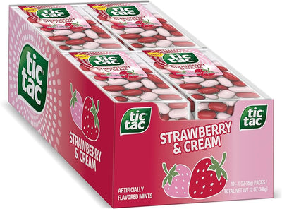 Tic Tac Strawberry & Cream (Case of 12)