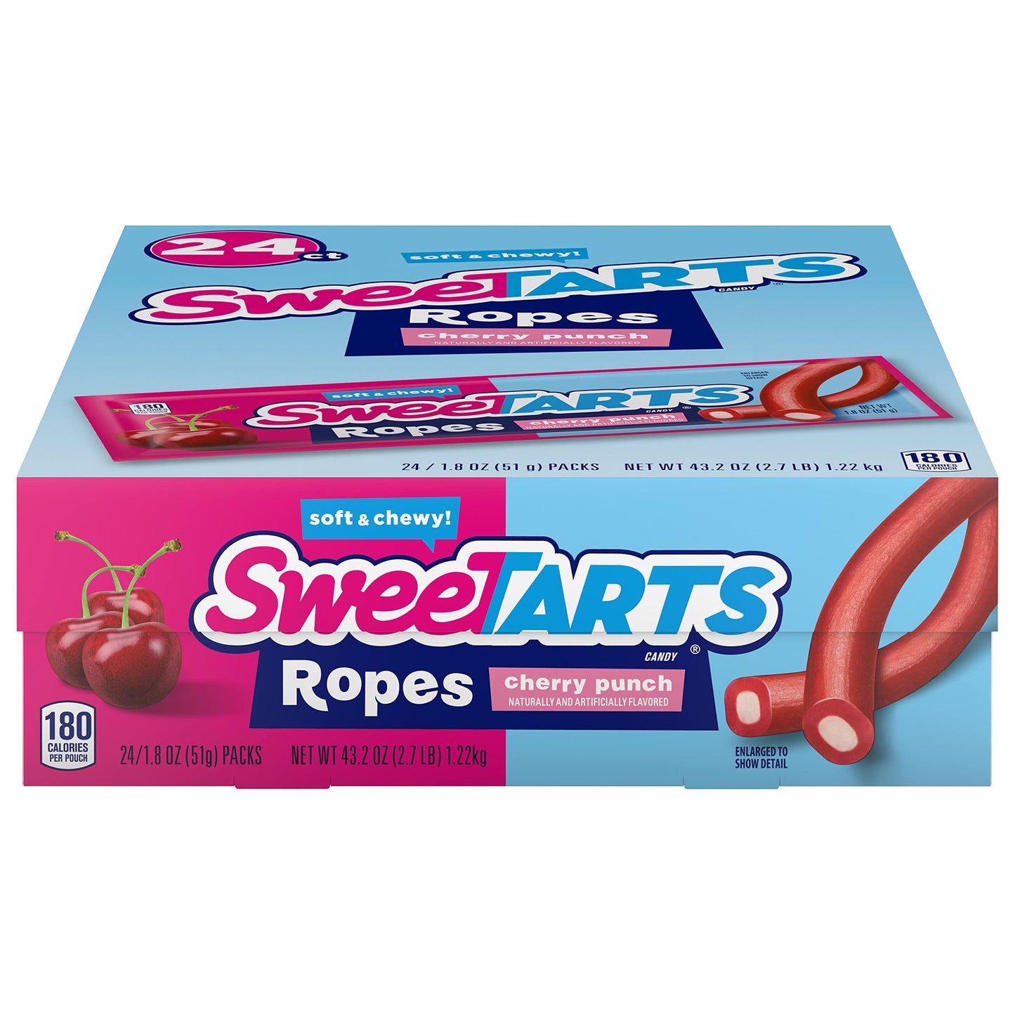 Sweetarts Ropes Strawberry 51g (Case of 24)