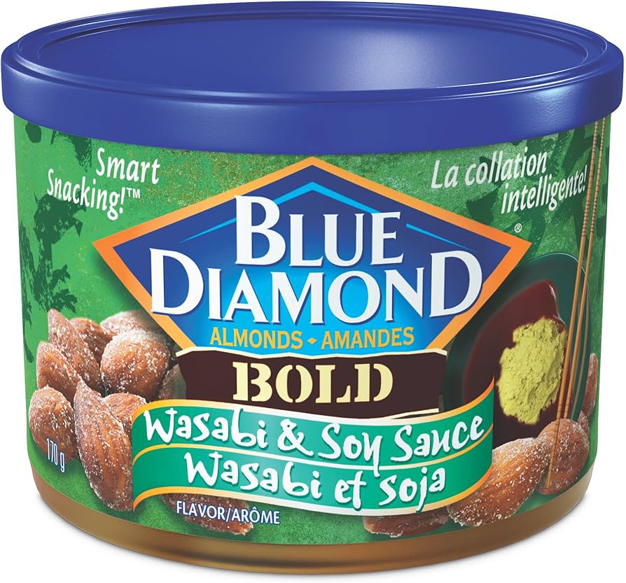 Blue Diamond Almonds Bold Wasabi & Soy Sauce 170g - 12 Pack