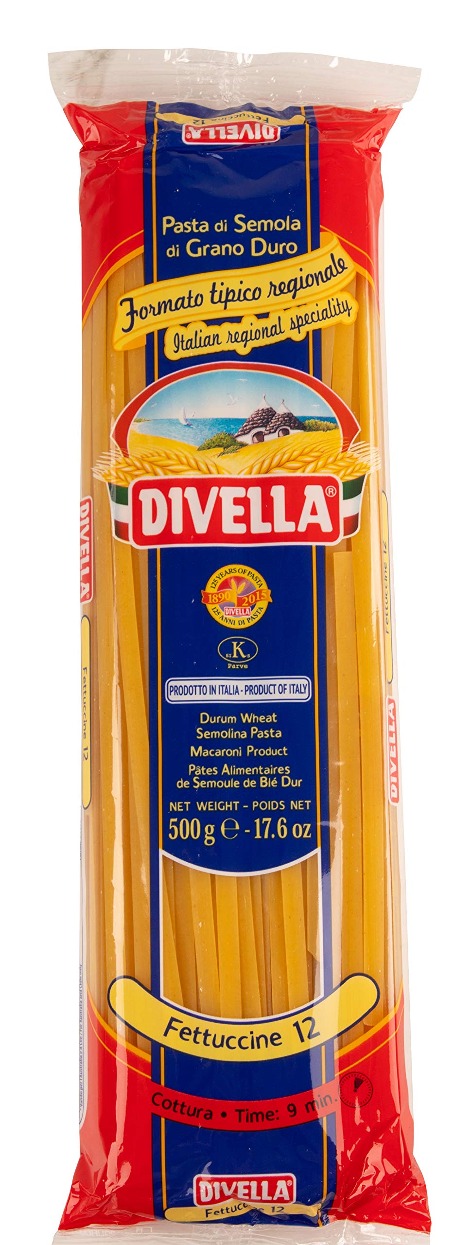Divella Pasta Fettuccine 500g - Case of 24 (Italy)