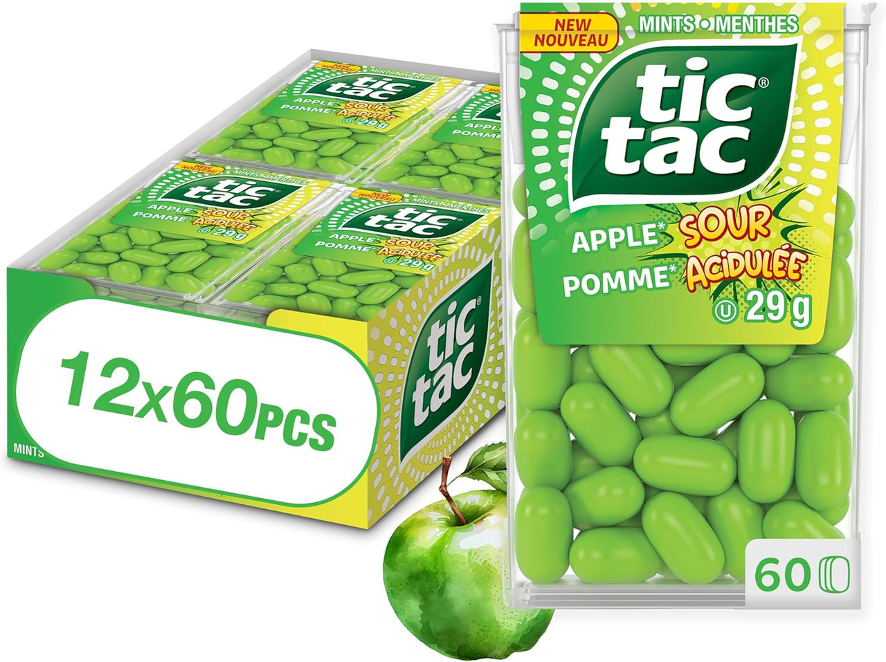 Tic Tac Sour Apple 29g - 12ct