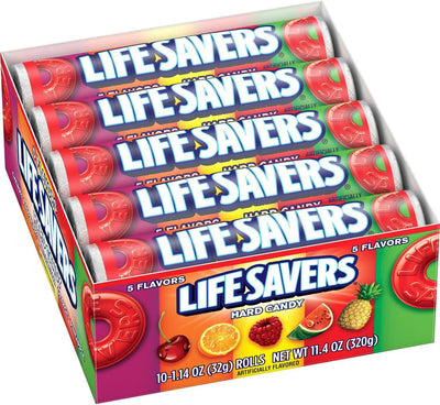 Lifesavers Rolls 5 Flavor Hard Candy - 20ct