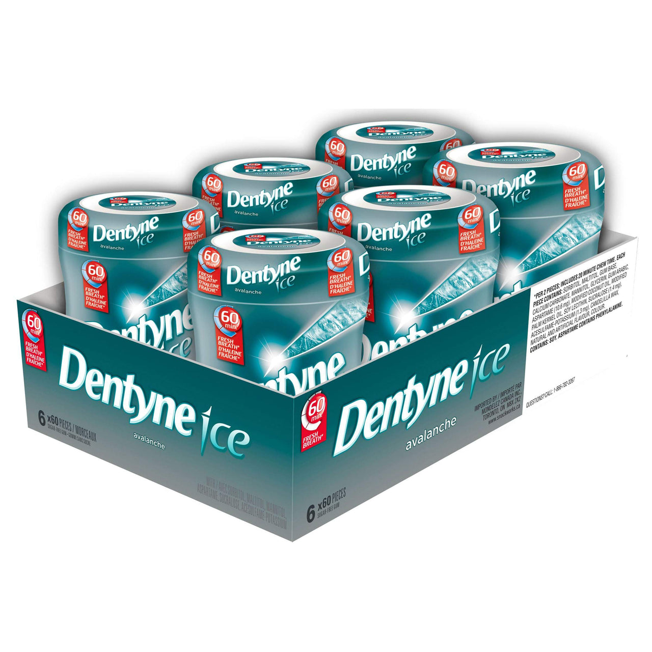 Dentyne Ice Avalanche Gum - 6ct (Canada)
