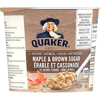 Quaker Instant Oatmeal Maple & Brown Sugar 48g - Case of 12