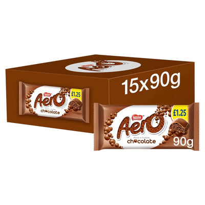 Aero Milk Chocolate Bar 90g - Case of 15 - UK
