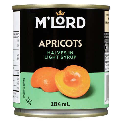 M'Lord Apricots Halves in Light Syrup 284ml - Case of 24