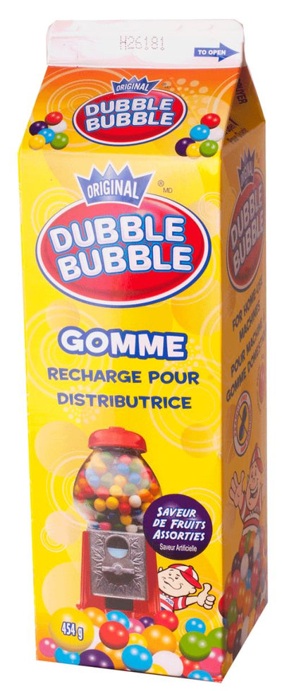 Double Bubble Gumballs Machine Size Refills 454g - Case of 9