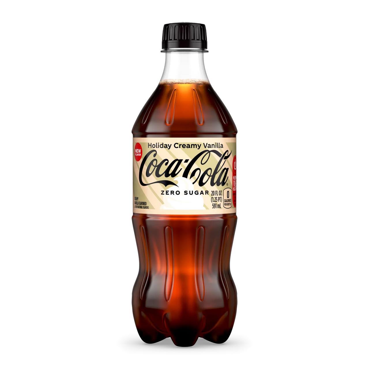 Coca Cola Holiday Creamy Vanilla ZERO 500ml - Case of 24