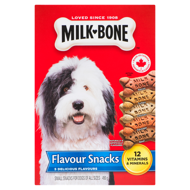 Milk-Bone Flavour Snacks Dog Food 450g