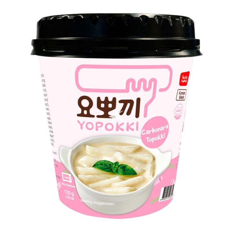 Yopokki Carbonara Topokki 120g - Case of 12