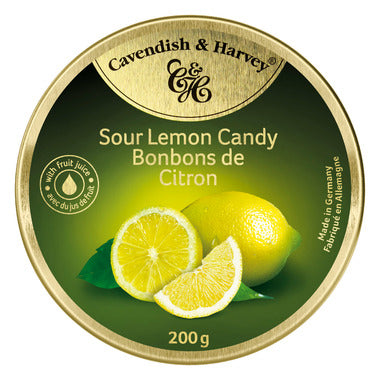 Cavendish & Harvey Sour Lemon Candy Tins - Case of 9