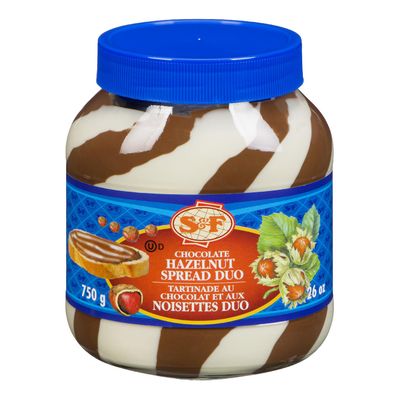 S&F Chocolate Hazelnut Spread Duo 750g - Case of 12