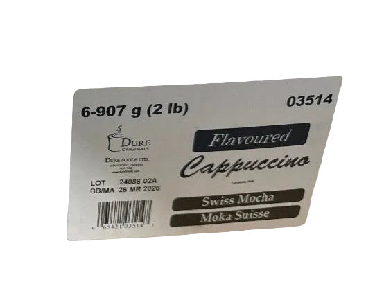 Dure Cappuccino Swiss Mocha 2lbs (907g) - 6ct