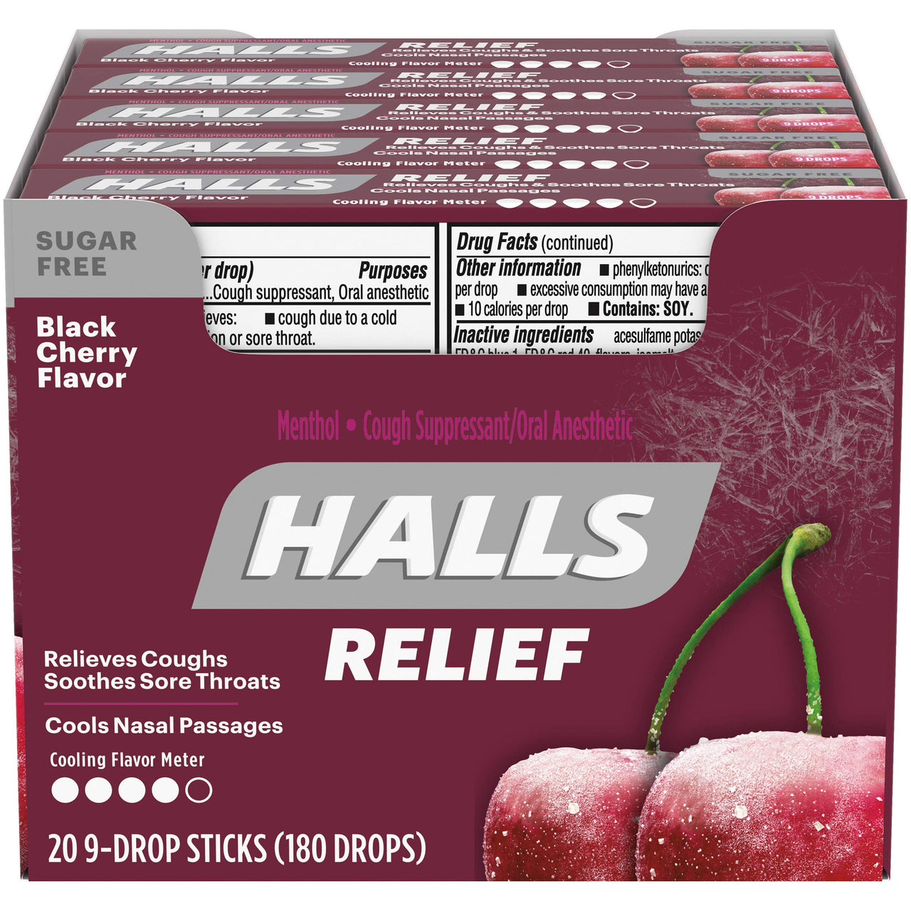 Halls Relief Black Cherry Flavor - 20ct