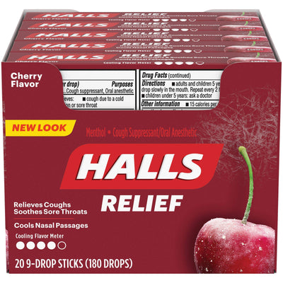 Halls Relief Cherry Flavor - 20ct