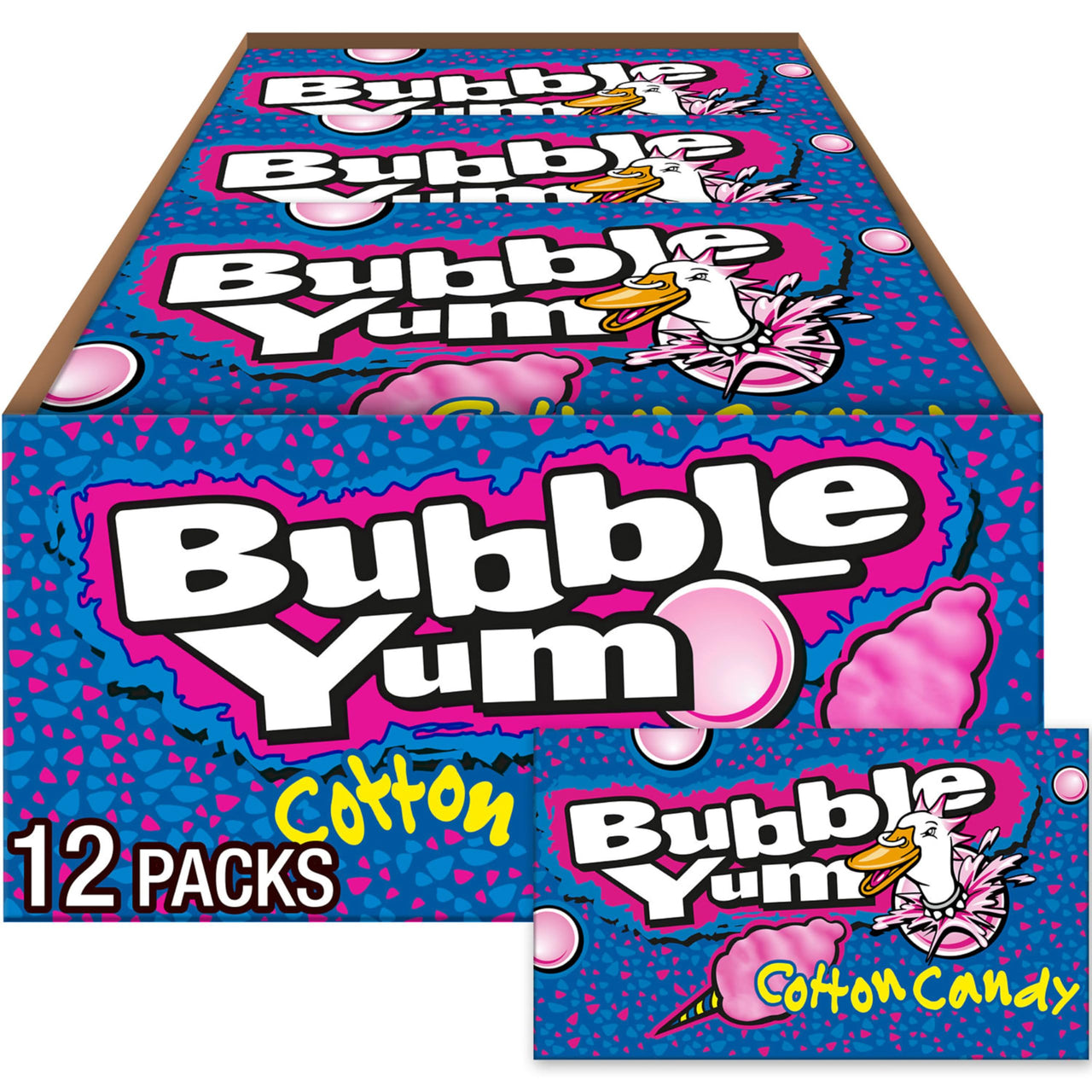 Bubble Yum Cotton Candy 10pcs - 12ct