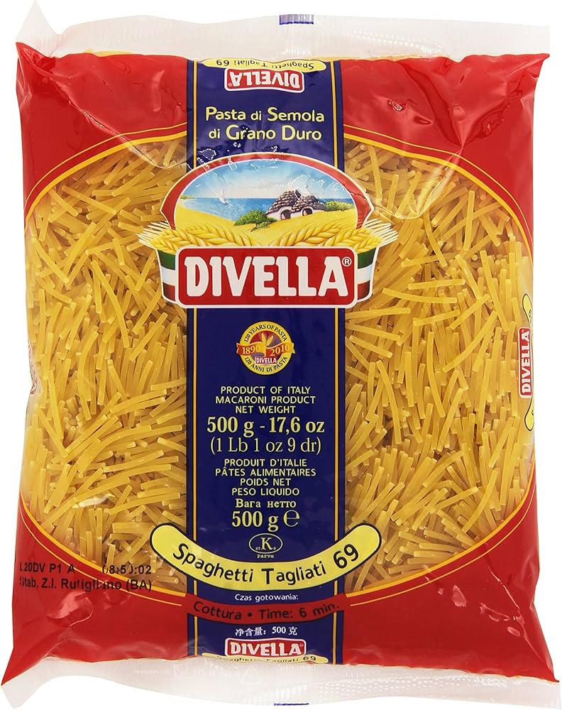 Divella Spaghetti Tagliati 500g - Case of 24 (Italy)