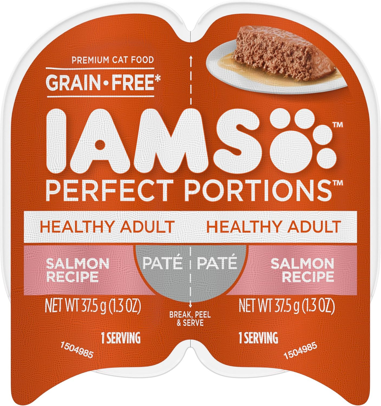 IAMS Perfect Portions Healthy Adult Salmon Pâté Cat Food 75g - Case of 24