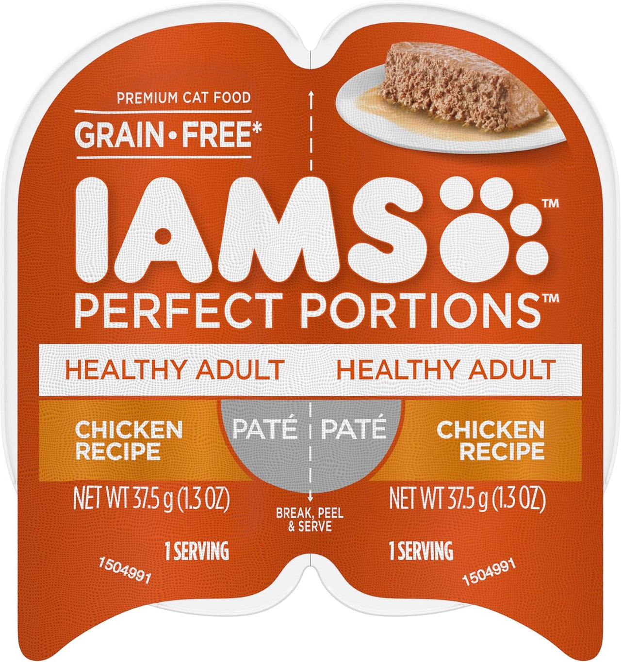 IAMS Perfect Portions Healthy Adult Chicken Pâté Cat Food 75g - Case of 24