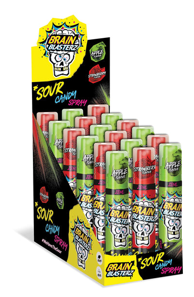 Brain Blasterz Sour Candy Spray Apple & Strawberry 28ml - 18ct - EU