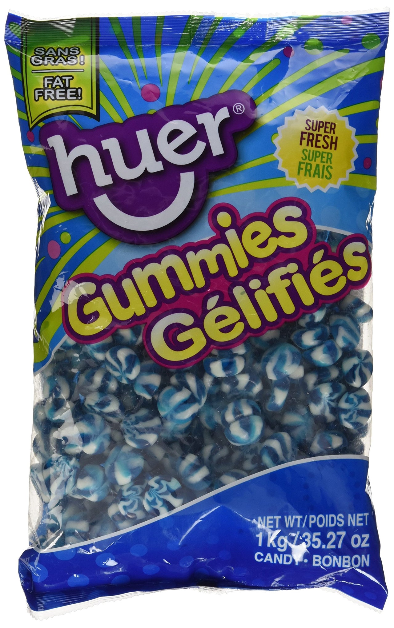 Huer Blue Raspberry Swirls 1kg