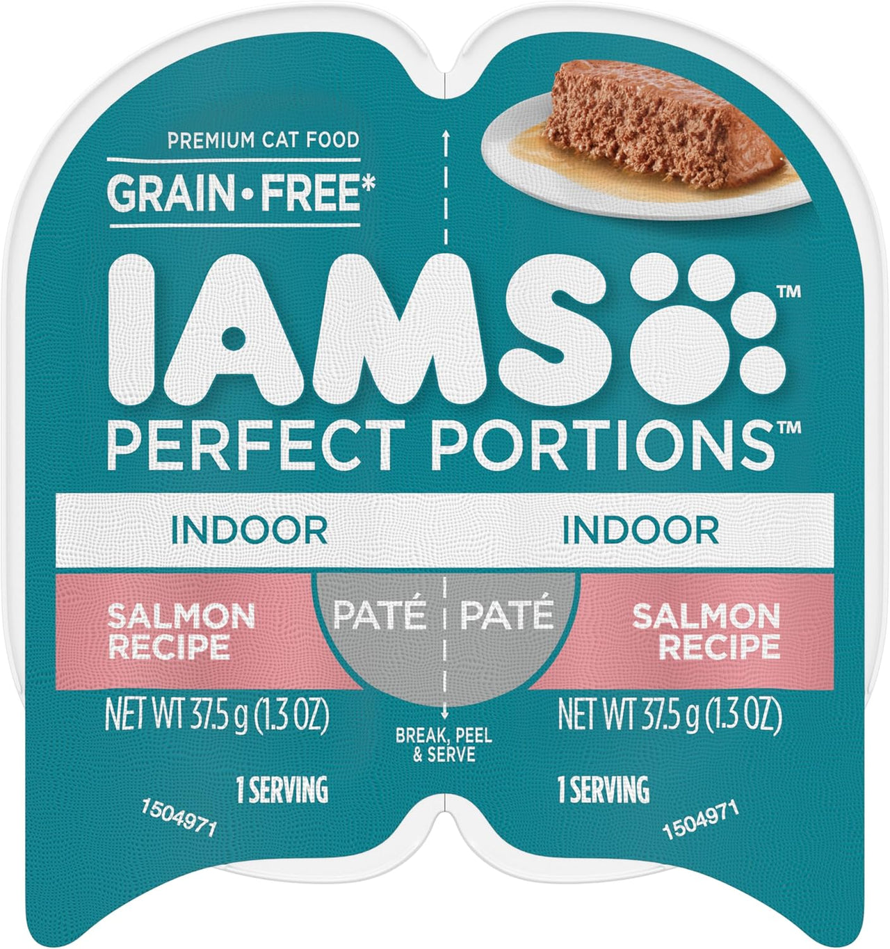 IAMS Perfect Portions Indoor Salmon Pâté Cat Food 75g - Case of 24