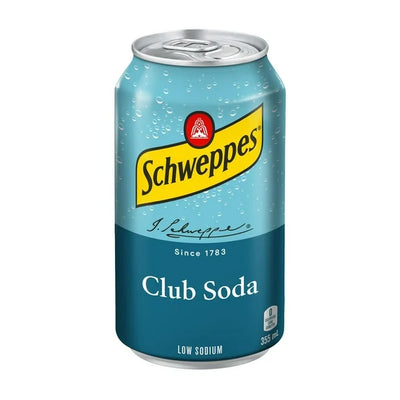 Schweppes Club Soda 355ml - Case of 12