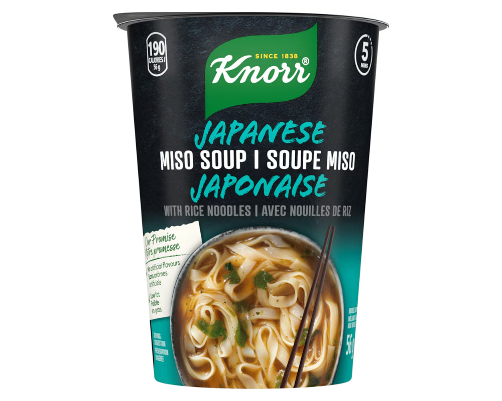 Knorr Japanese Miso Soup Rice Noodle Cup 56g - Case of 8