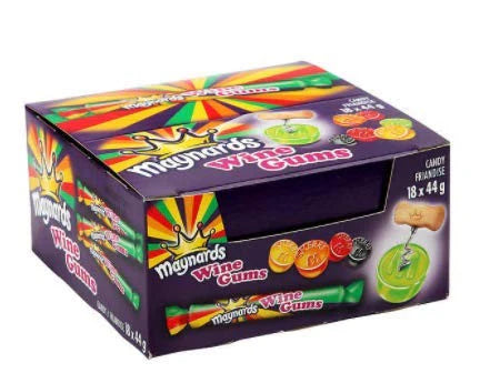 Maynard’s Wine Gums Rolls 44g - 18ct (MAR.03.2025)