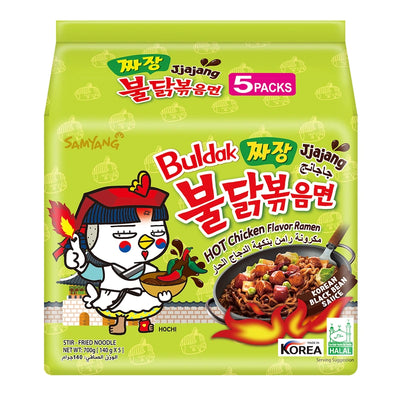 Samyang Hot Chicken Jjajang Ramen Soup 5 Pack - Korea (Case of 8)