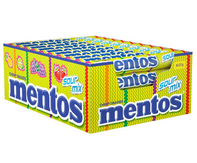 Mentos Sour Mix Rolls 37g - 24ct (Vietnam)