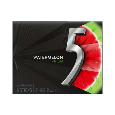 Wrigley's 5 Watermelon Prism 15 Sticks - 10ct