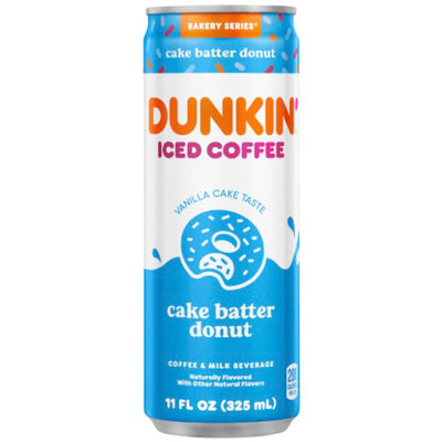 Dunkin Iced Coffee Cake Batter Donut Flavor 325ml (12 pack)