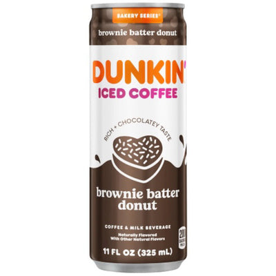 Dunkin Iced Coffee Brownie Batter Donut Flavor 325ml (12 pack)