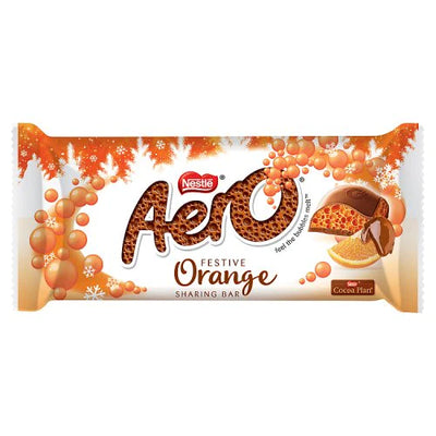 Aero Orange Festive Bar 90g - Case of 15 - UK