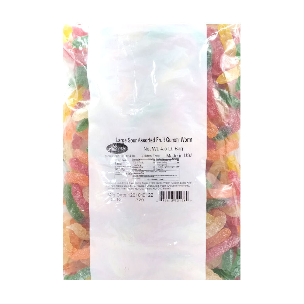 Albanese Sour Gummi Worms 4.5Ib
