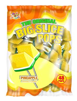 Albert's Big Slice Pineapple Pops 1lb - 48 Pops