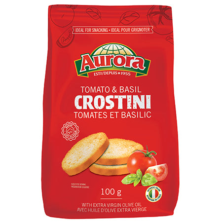 Aurora Crostini Tomato & Basil 100g
