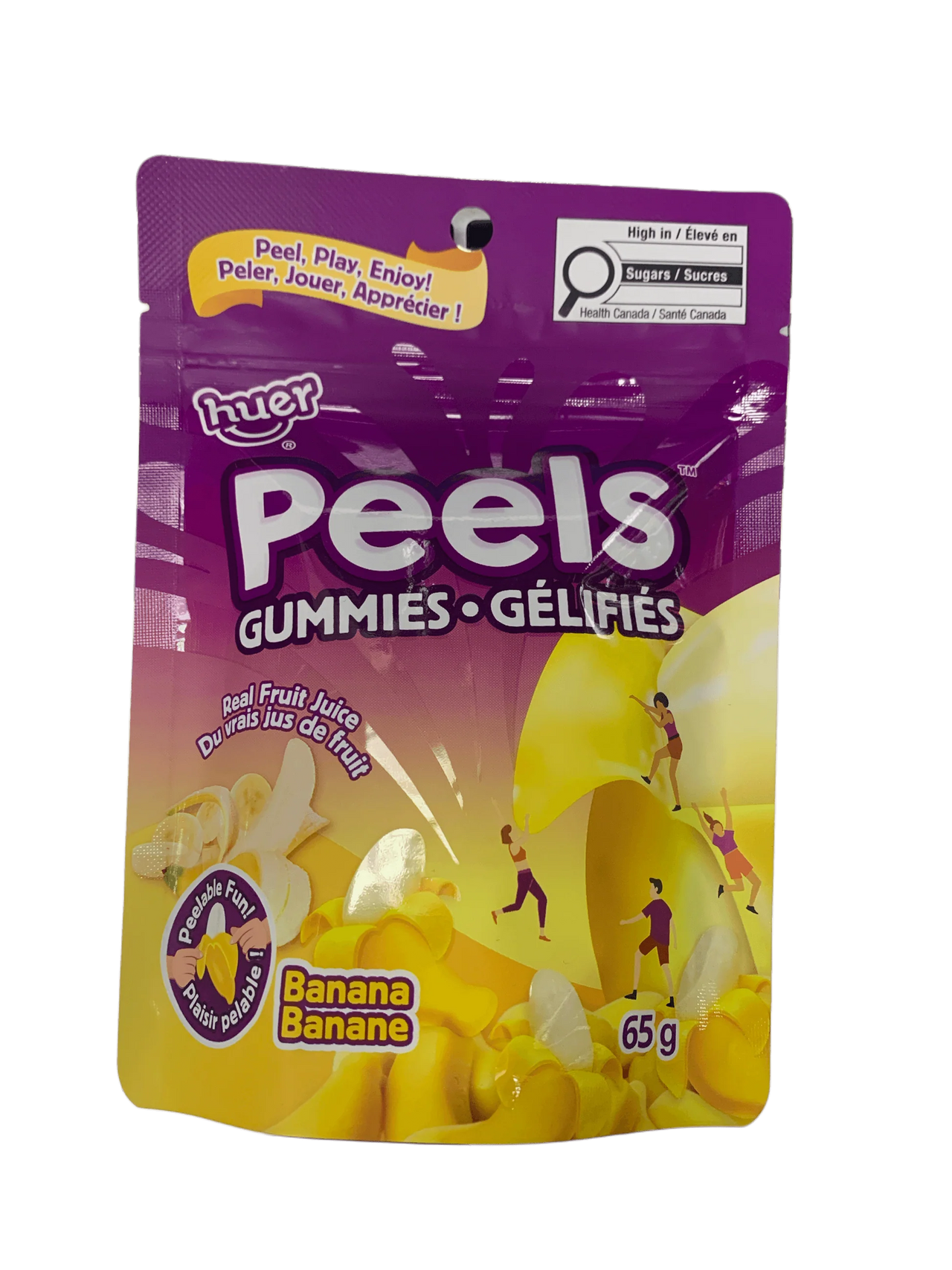 Huer Peels Banana 65g - Case of 12