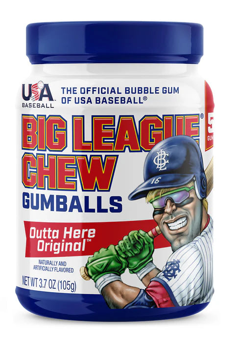 Big League Chew Bubble Gumballs Outta Here Original 105g - 6ct