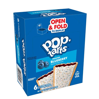 Pop Tarts Frosted Blueberry 576g - Box of 6 Units