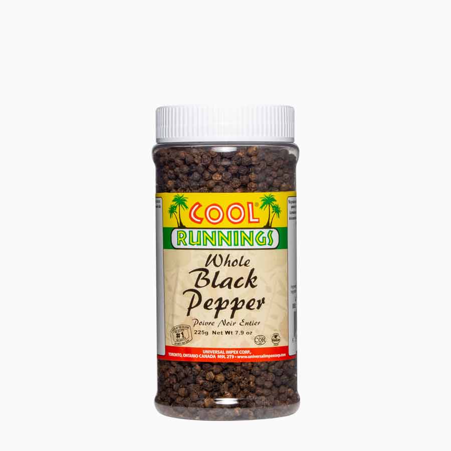Cool Runnings Whole Black Pepper 225g - Case of 12